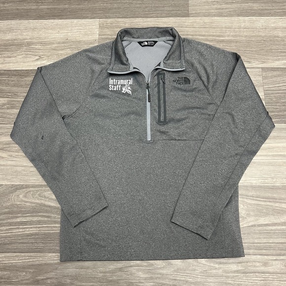 The North Face Canyonlands Jacket Mens Medium Gray 1/4 Zip Hiking Outdoor - Picture 1 of 11